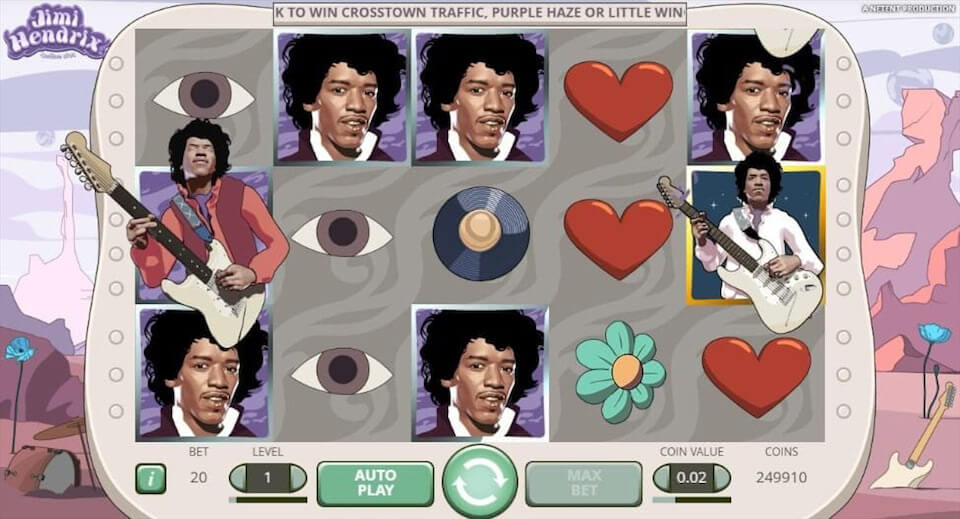 Jimi Hendrix Processo do jogo