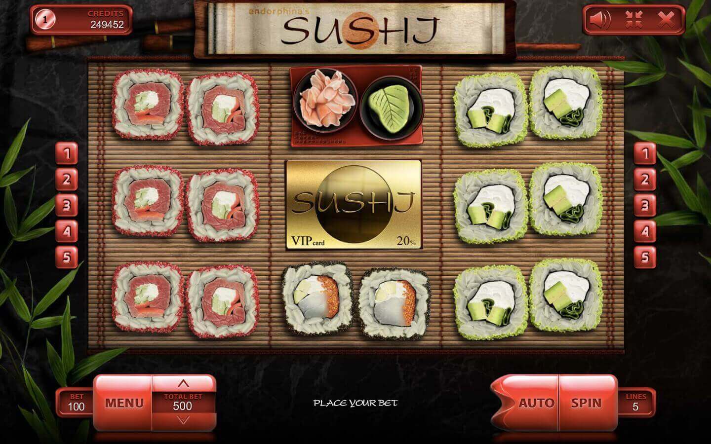 Sushi Processo do jogo