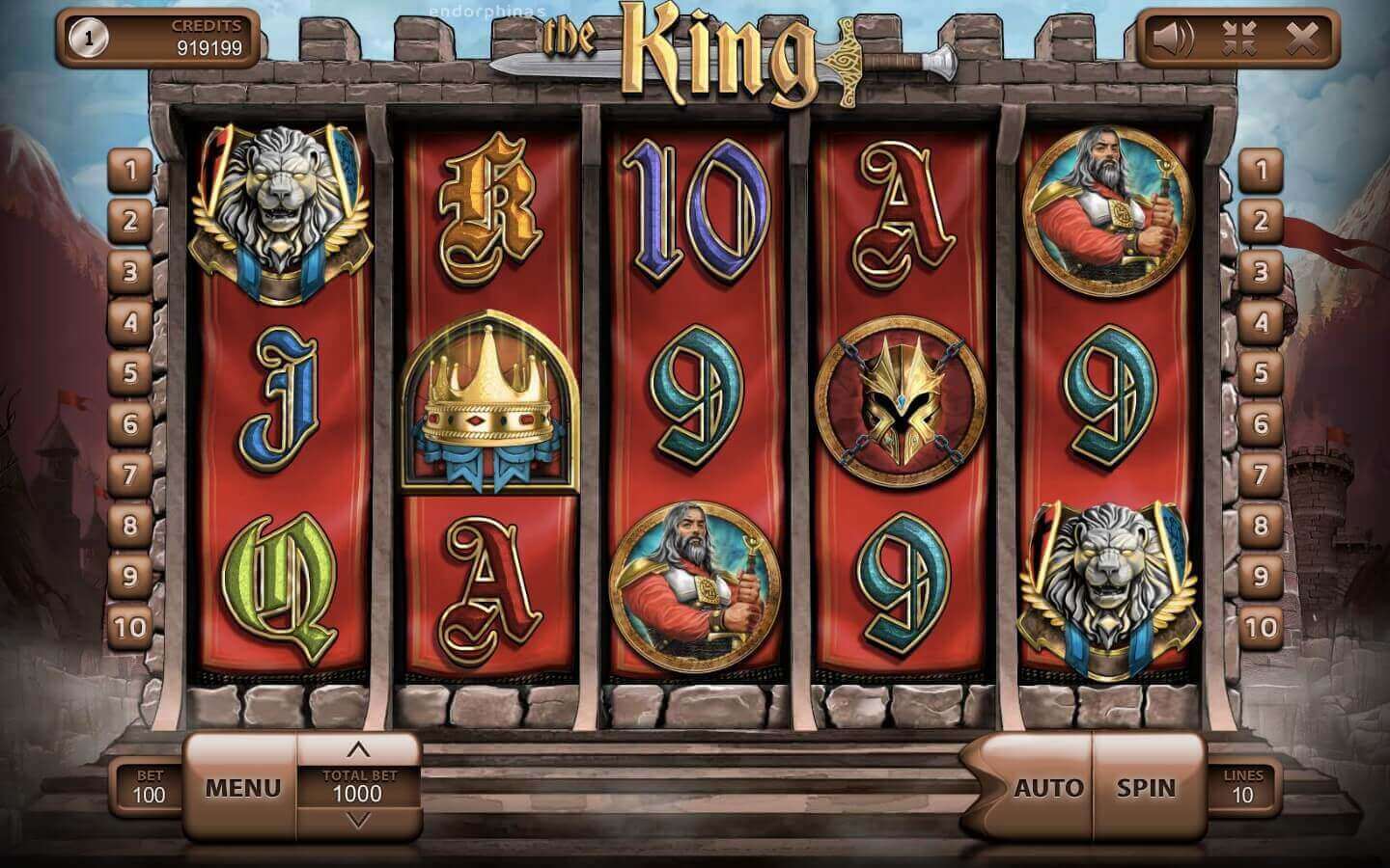 The King Processo do jogo