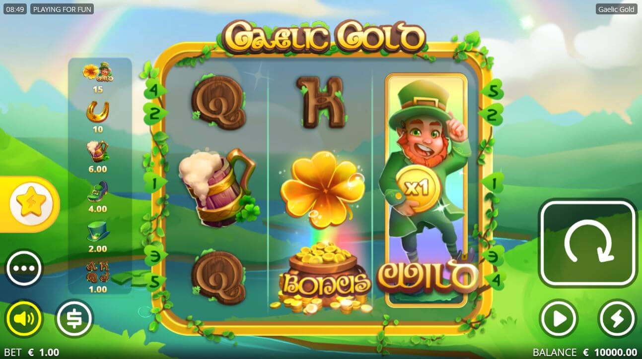 Gaelic Gold Processo do jogo