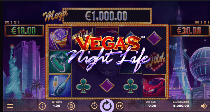 Vegas Night Life Processo do jogo