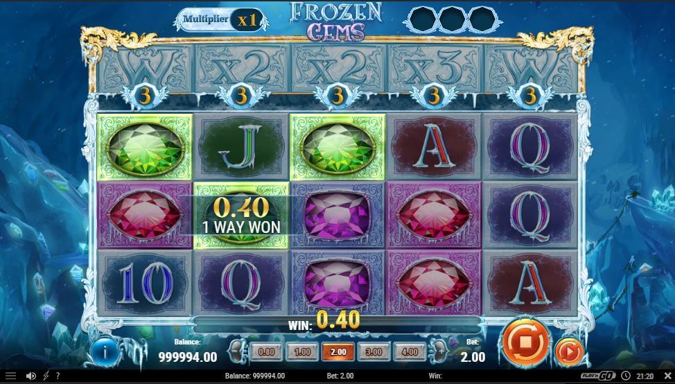 Frozen Gems Processo do jogo