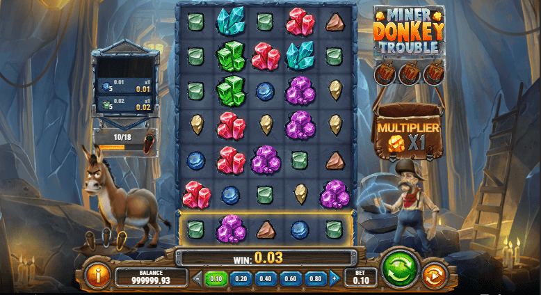 Miner Donkey Trouble Processo do jogo